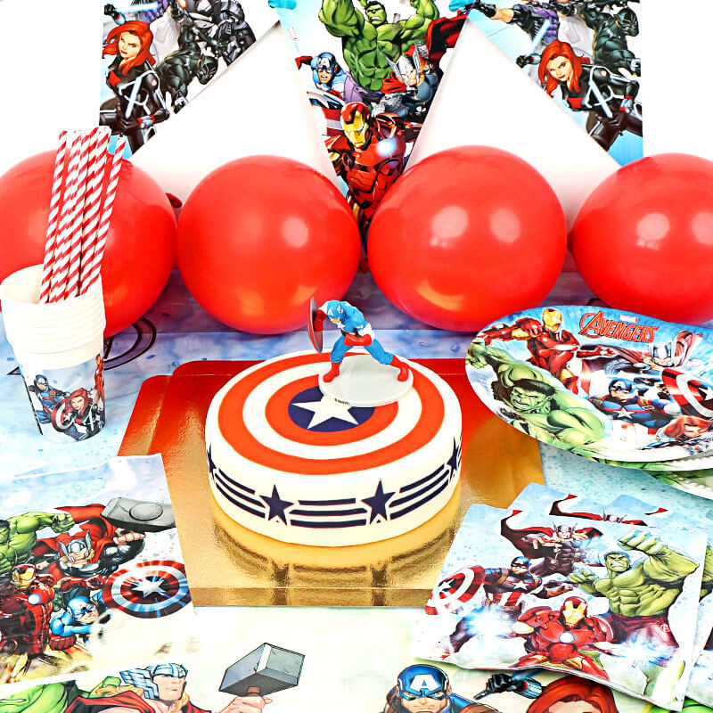Avengers® partyset - inklusive tårta