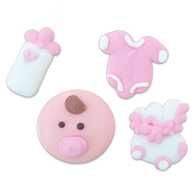 Babyset MĂ€dchen, ca. 25 mm (4 StĂŒck)