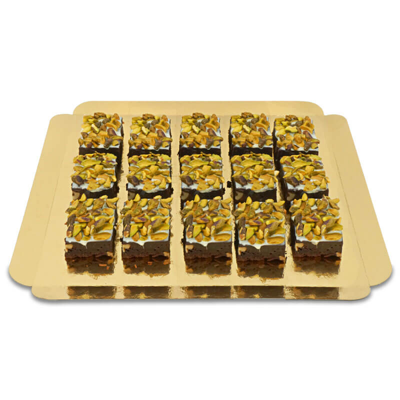 Brownies med pistagenötter (15 st)