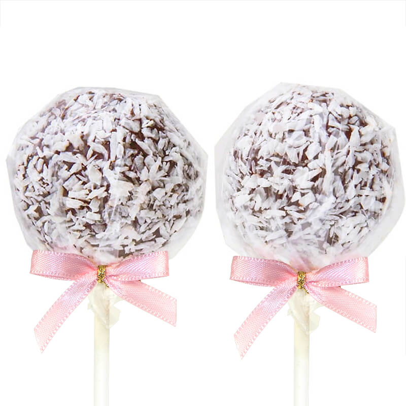 Glutenfria Cake-Pops med choklad och kokosflingor (12 st)