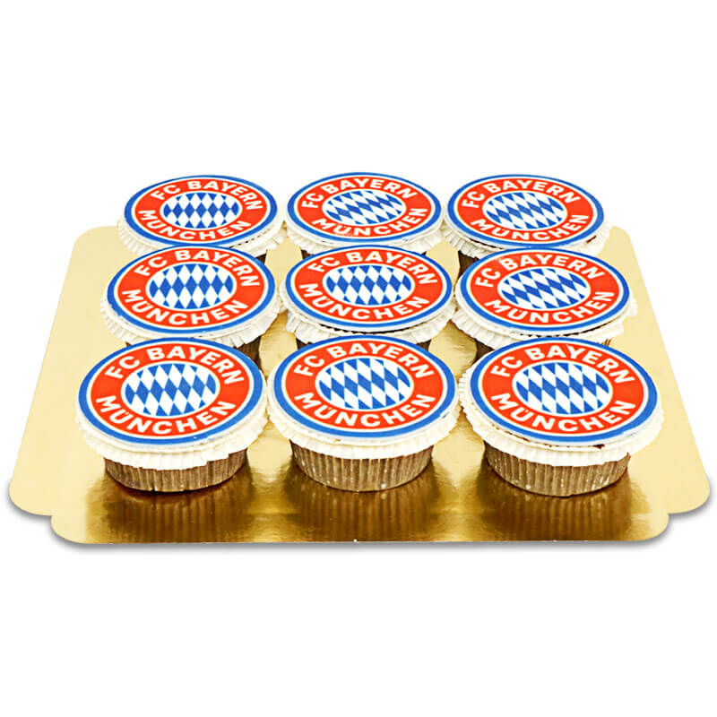 FC Bayern MĂŒnchen Cupcakes (9 stycken)