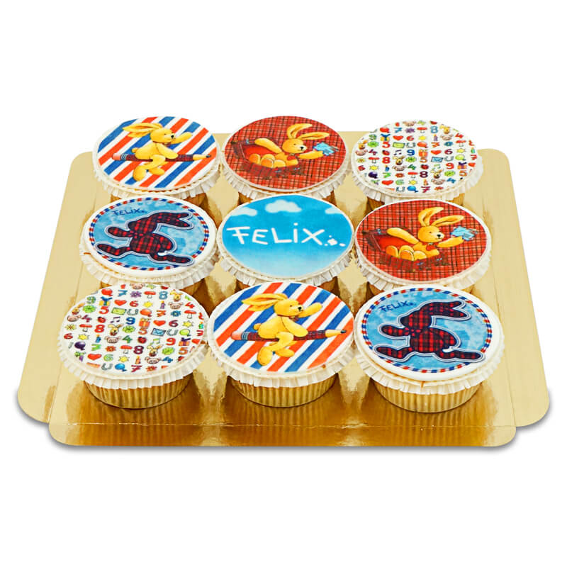 Felix Kanin cupcakes (9 stycken)