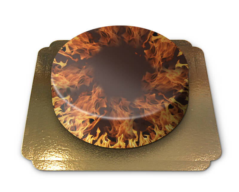 Flammande eld