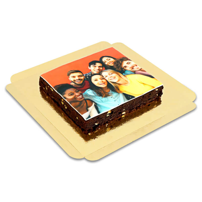 Foto-Brownie att skära själv