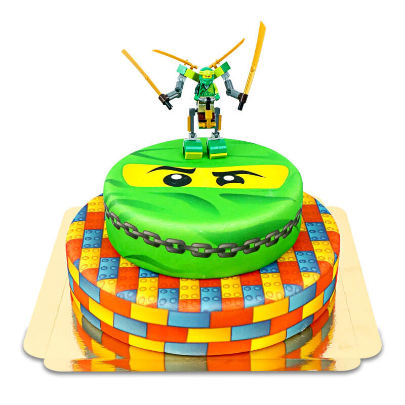 Ninjago® Lloyd®på tvåvånings Ninja-tårta
