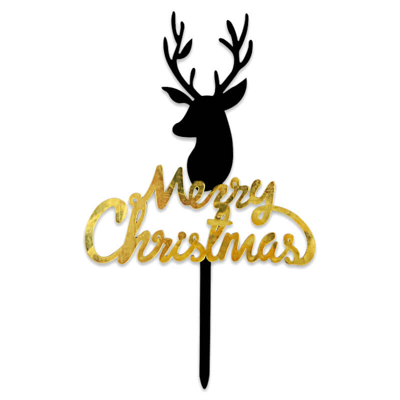 Merry Christmas Cake Topper