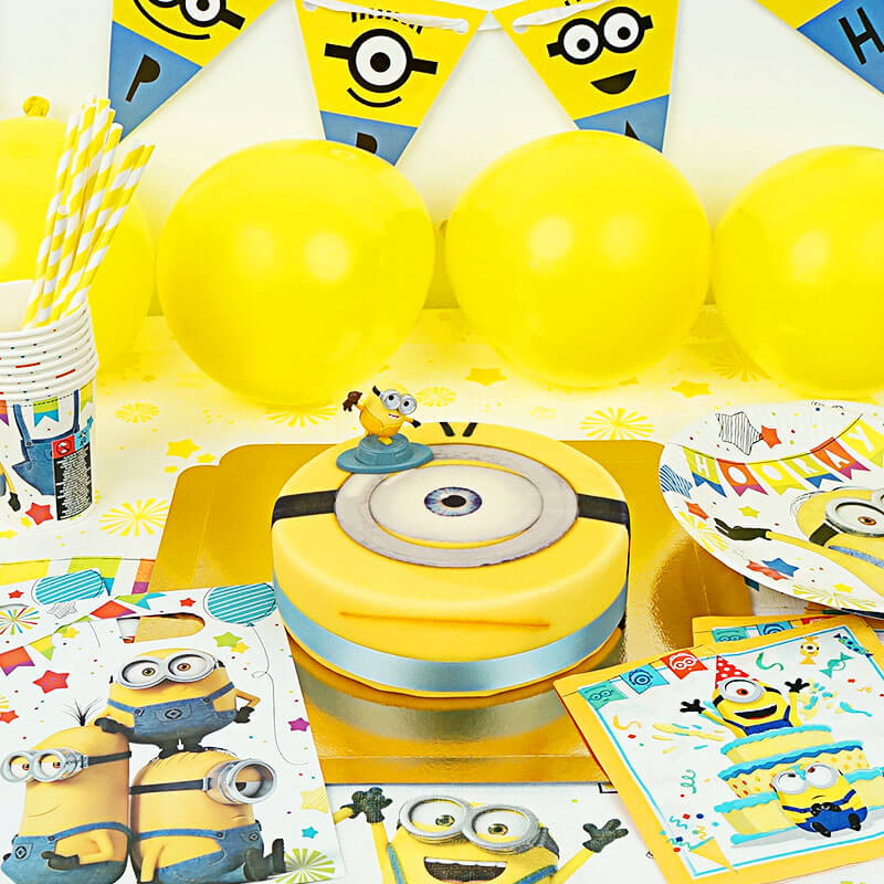 Partyset minions® - Inkl. Tårta