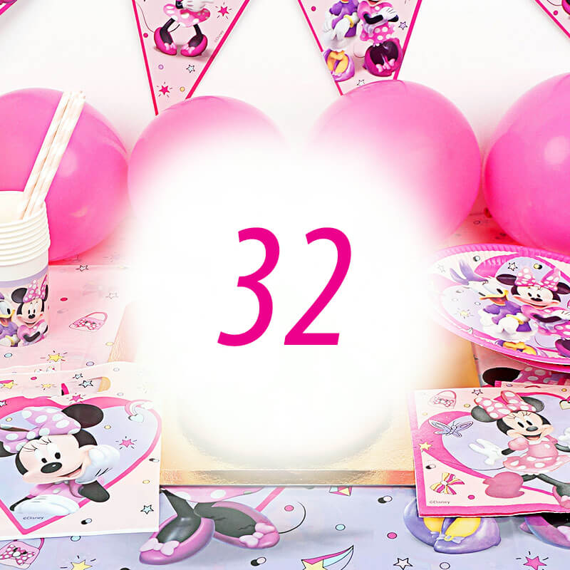 Partyset Mimmi Pigg® för 32 personer - utan tårta