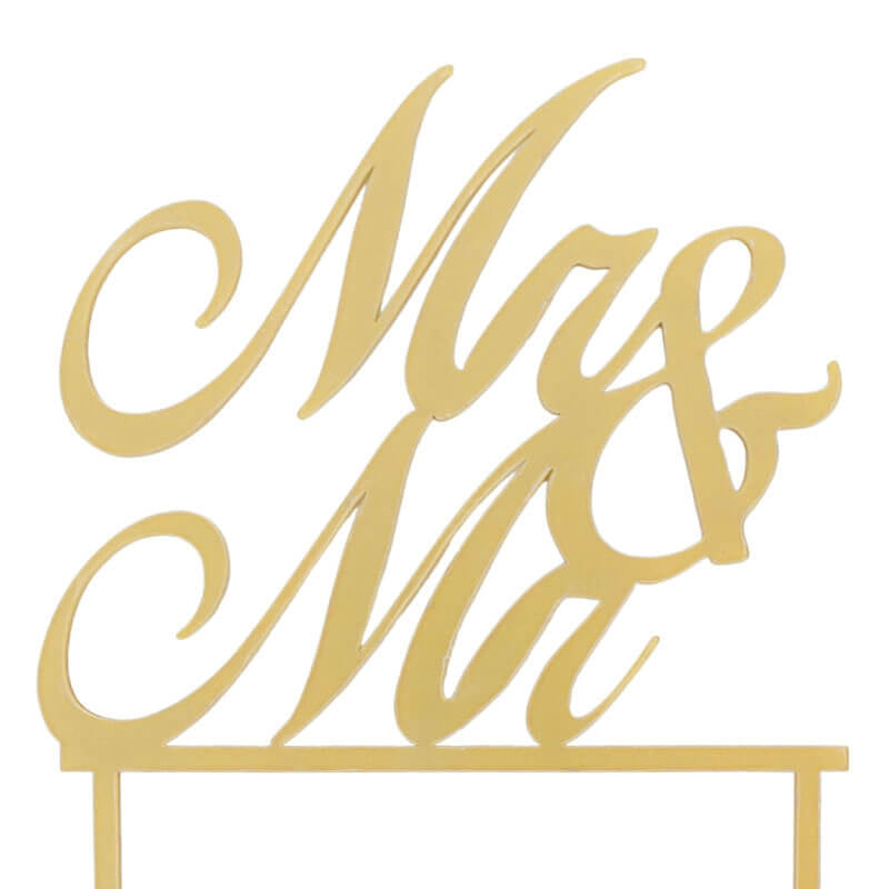 Cake Topper Mr & Mr