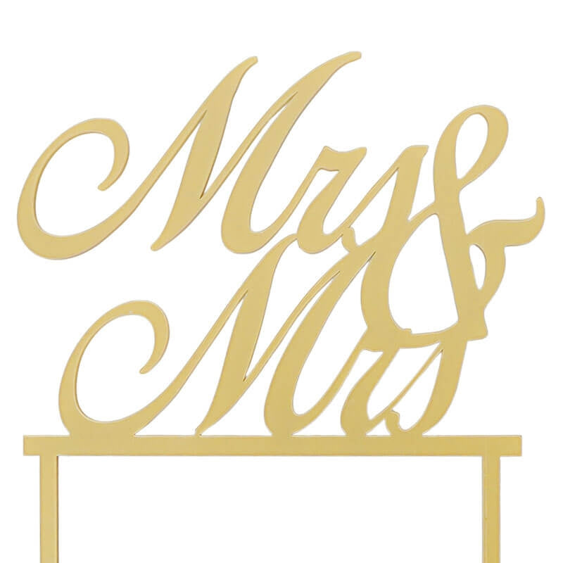 Cake Topper Mrs & Mrs