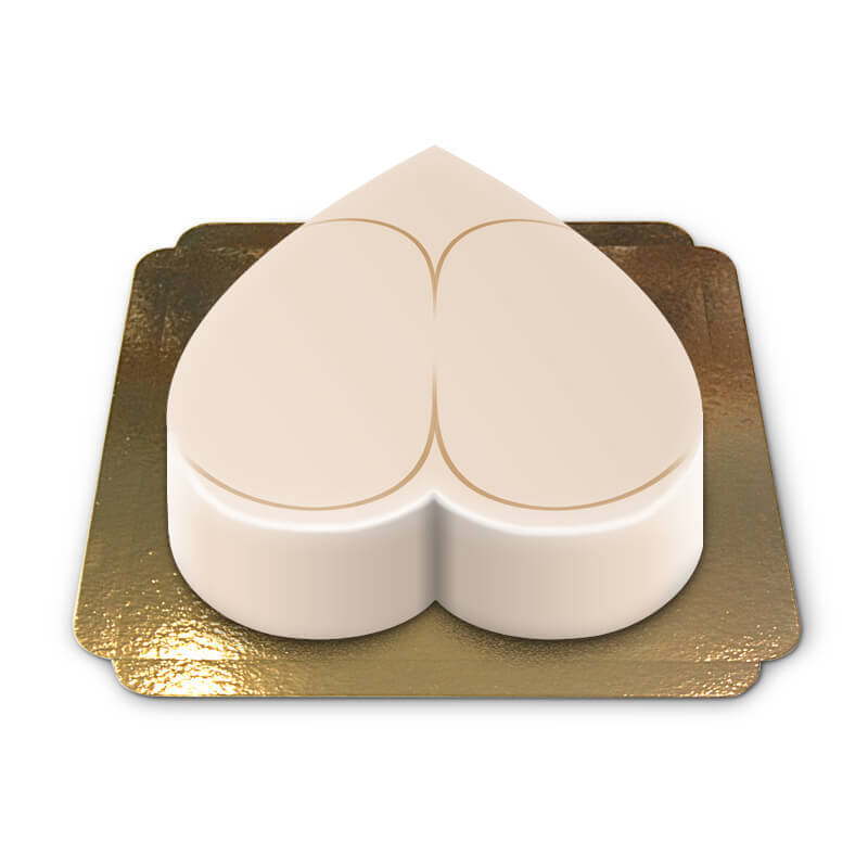 Naken bakdel, latte
