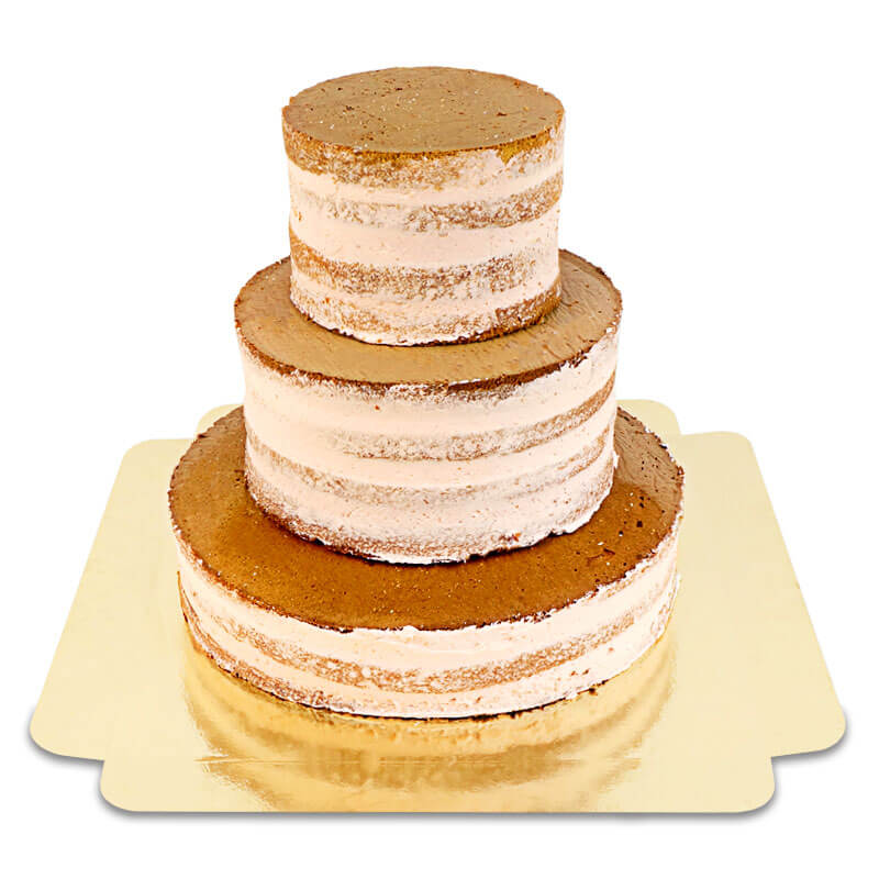Naked Cake Persika-Passionsfrukt 3-vÄnings