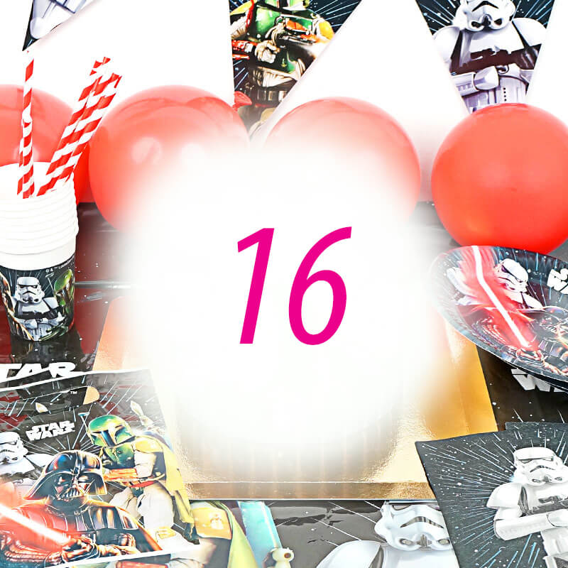 Partyset Star Wars® för 16 personer - utan tårta