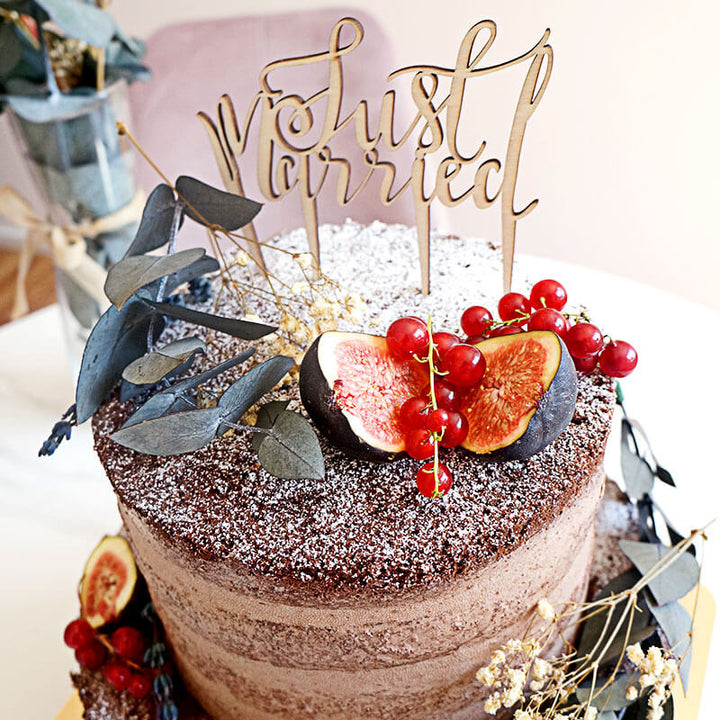 Green Wedding choklad 2 vån - inkl. Cake topper m.m.