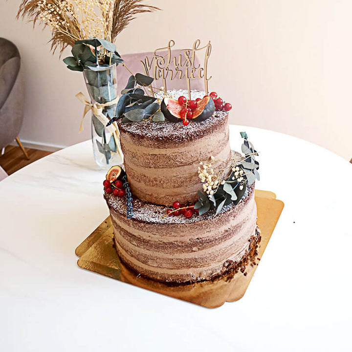 Green Wedding choklad 2 vån - inkl. Cake topper m.m.
