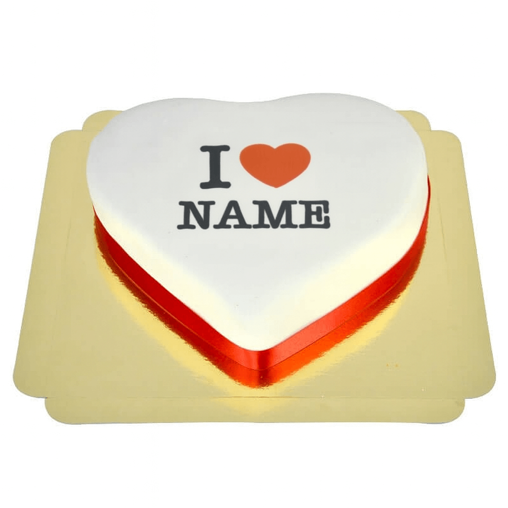 I love ’Namn’-hjärtårta