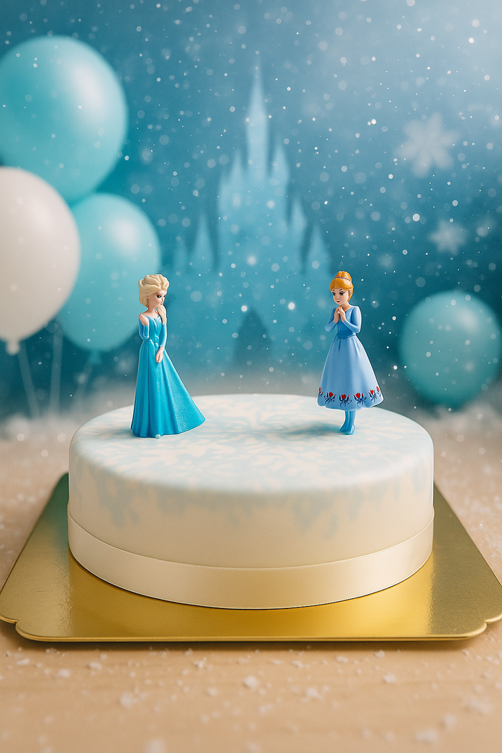Elsa® och Anna® på istårta