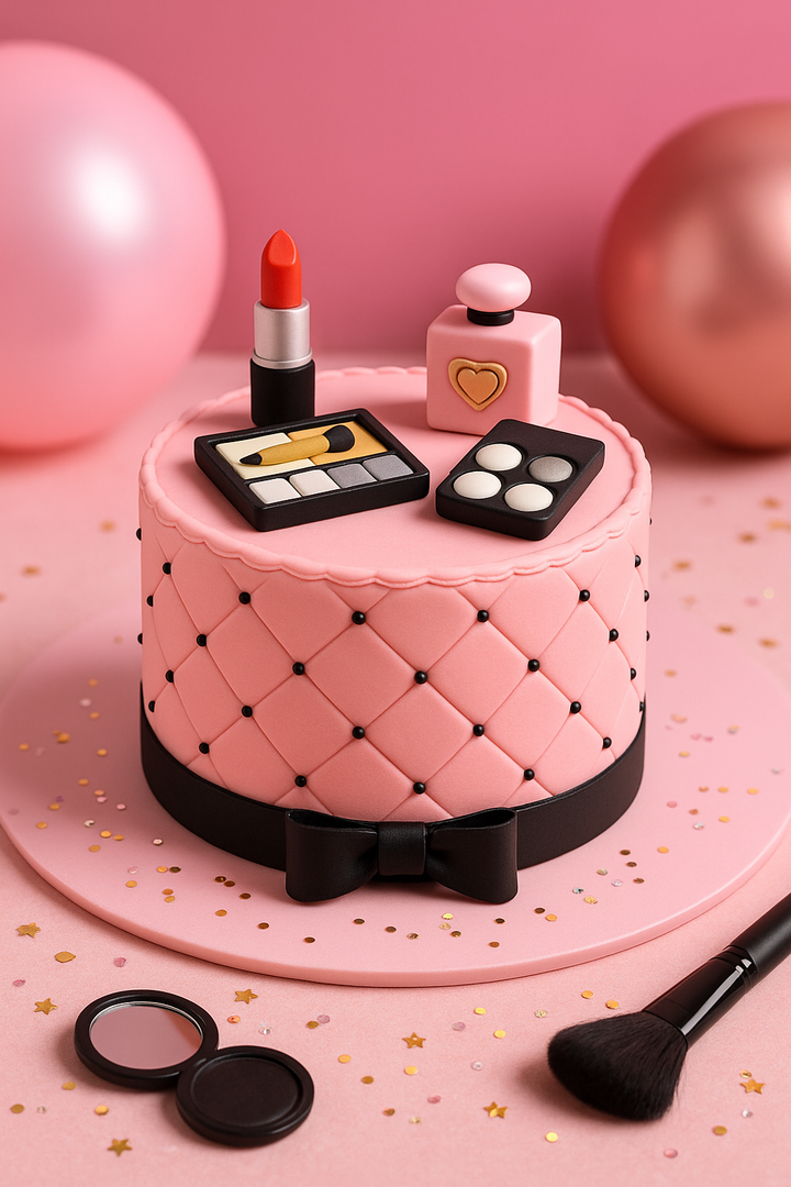 Deluxe Make-Up Tårta med svart band