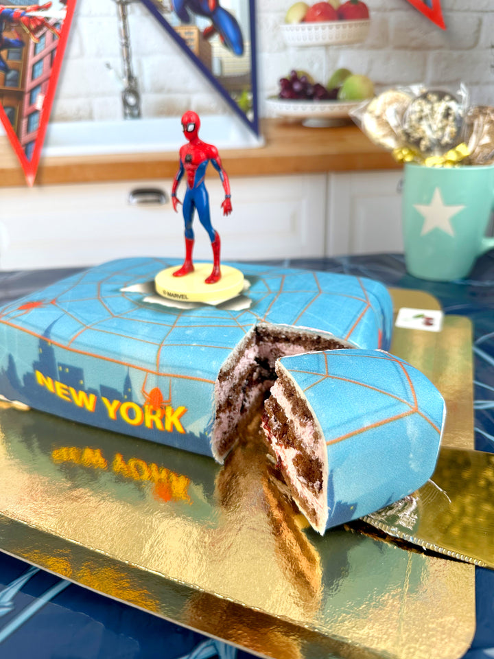 Spiderman® på New York-tårta