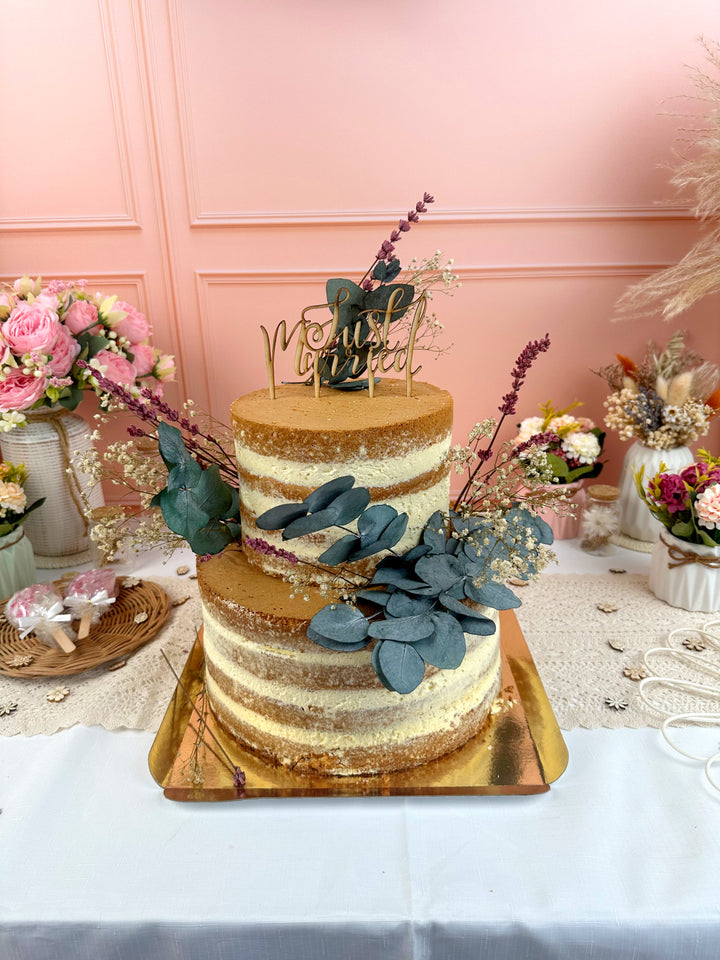Naked Cake, bröllopstårta