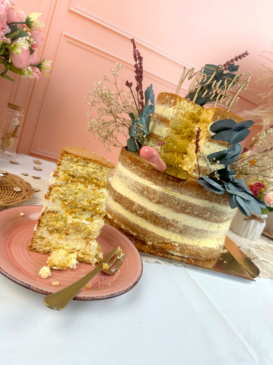 Naked Cake, bröllopstårta