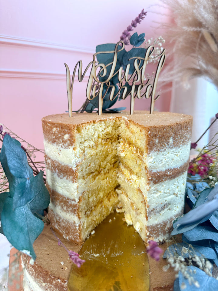 Naked Cake, bröllopstårta