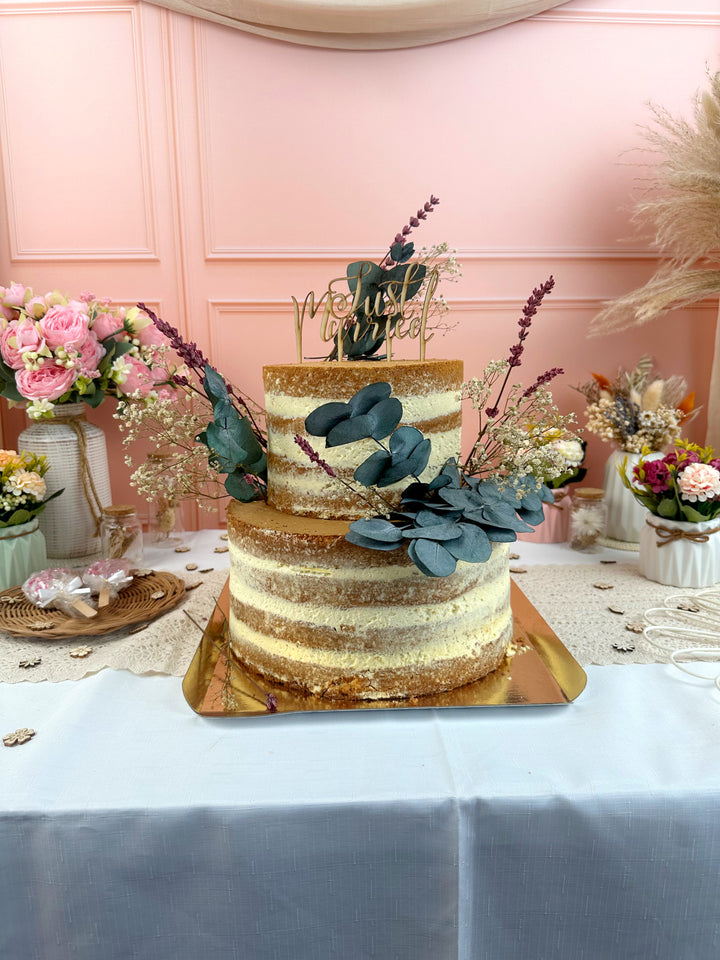 Naked Cake, bröllopstårta