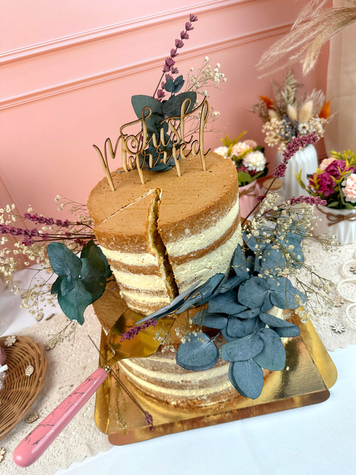 Naked Cake, bröllopstårta