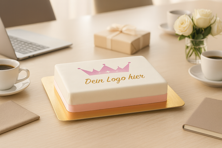 Logotyptårta rektangulär