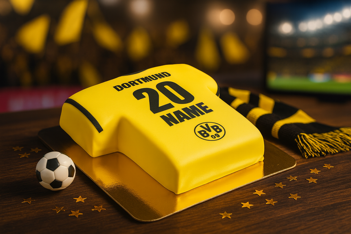 BVB-fotbollströjetårta