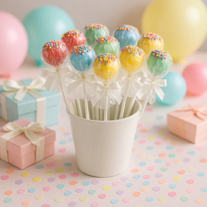 Glada Cake-Pops med Strössel-Konfetti (12 st) 
