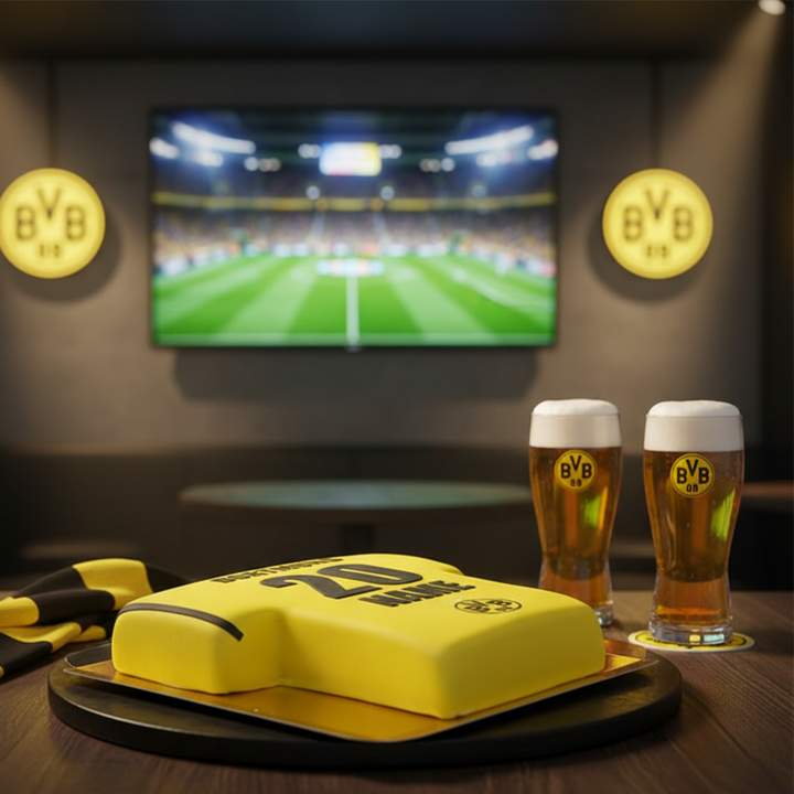 BVB-fotbollströjetårta
