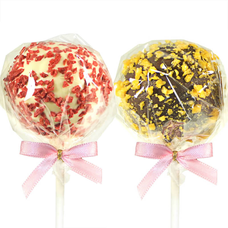 Cake-Pops med Apelsin- & Jordgubbstopping (12 st)