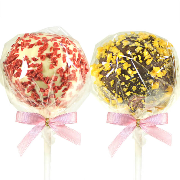 Cake-Pops med Apelsin- & Jordgubbstopping (12 st)