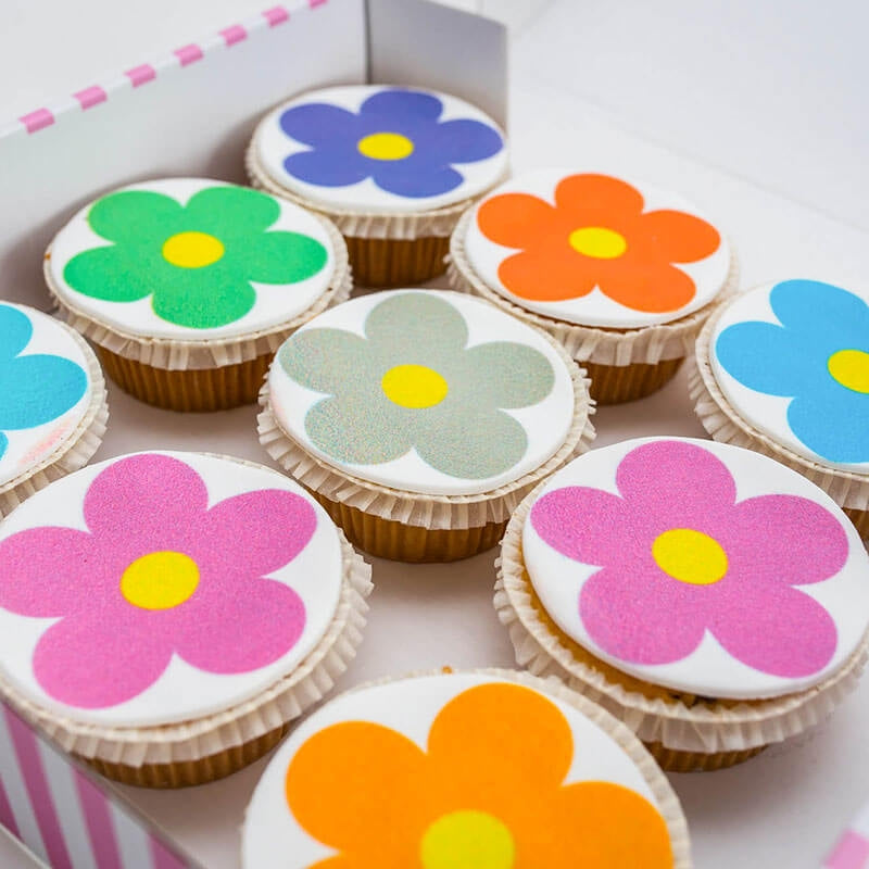 Flower Power Cupcakes