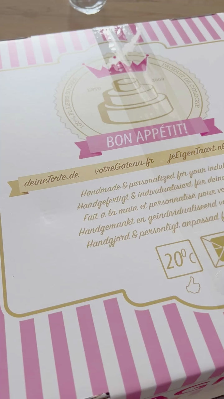 Dubbel siffertårta, valfri färg