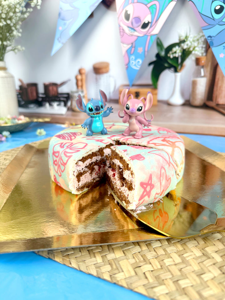 Angel & Stitch® på tårta
