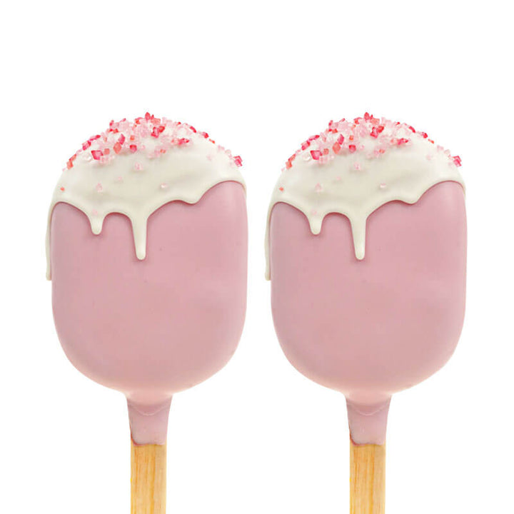 Rosa alla hjärtans dag Cake-Popsicle (10 st)