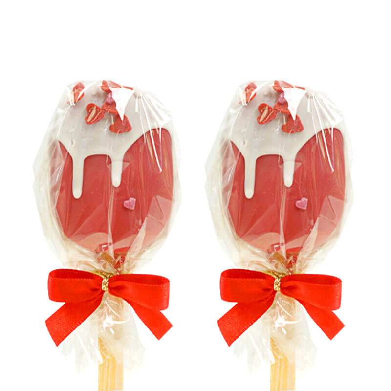 Röda alla hjärtans dag Cake-Popsicle (10 st)
