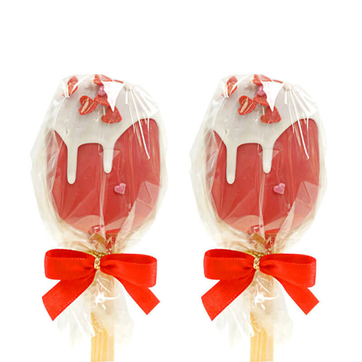 Röda alla hjärtans dag Cake-Popsicle (10 st)