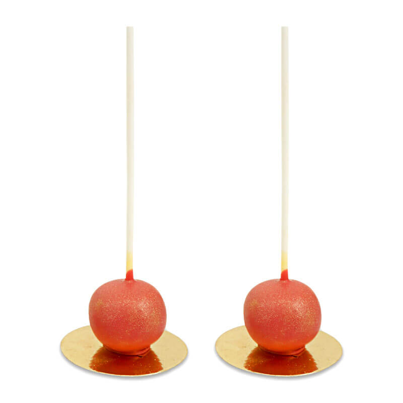 Alla hjärtans dag Deluxe Cake-Pops - röda (10 stycken)